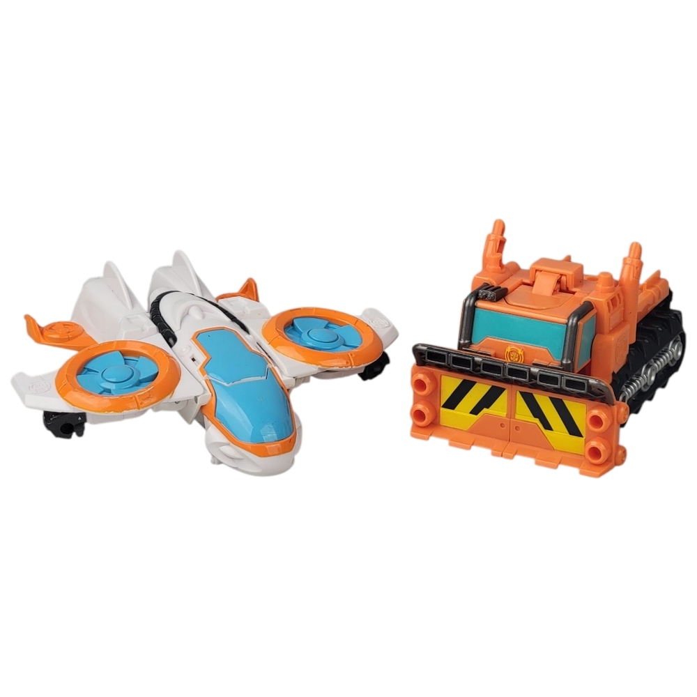 Playskool Heroes Transformers Rescue Bots Blades the Flight-Bot & Academy Wedge